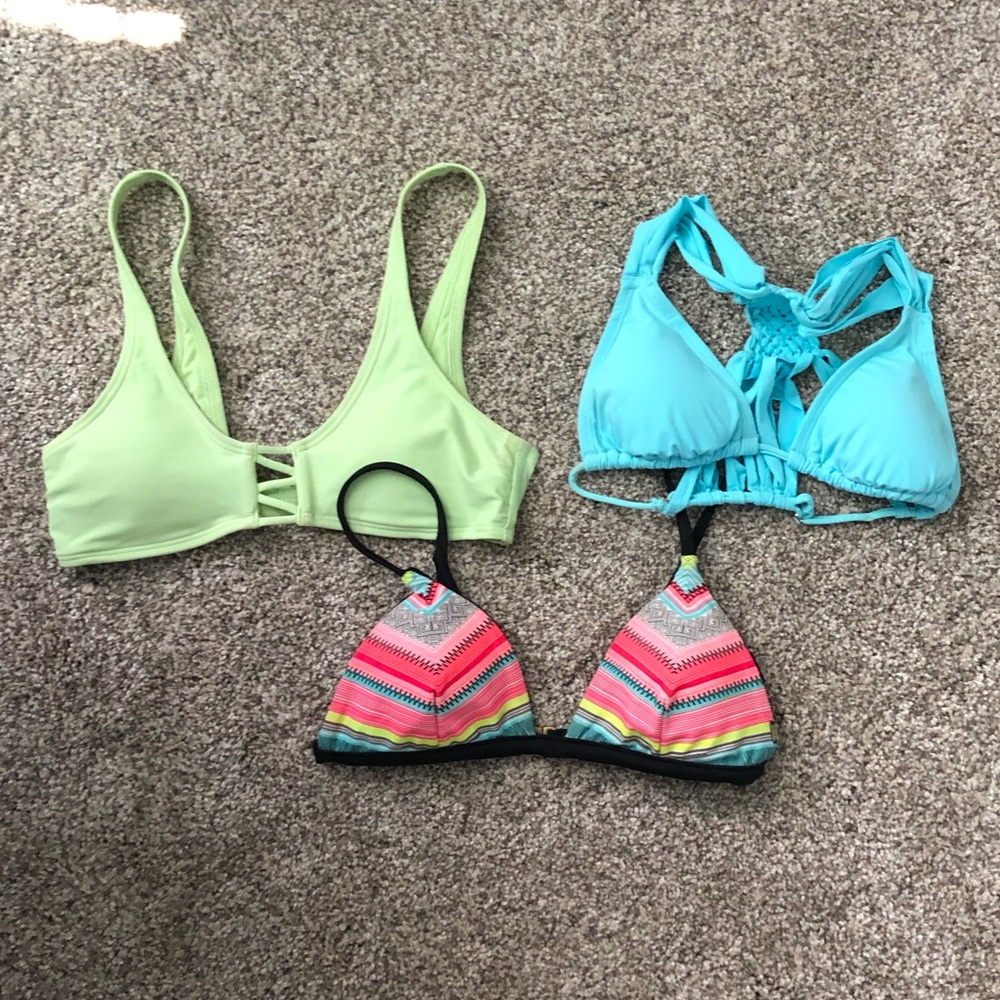 3 rip curl bikini tops!!